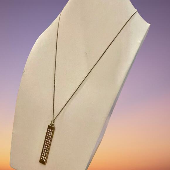 Touchstone Crystal by Swarovski Jewelry - Touchstone Crystal Swarovski Rectangle Pendant